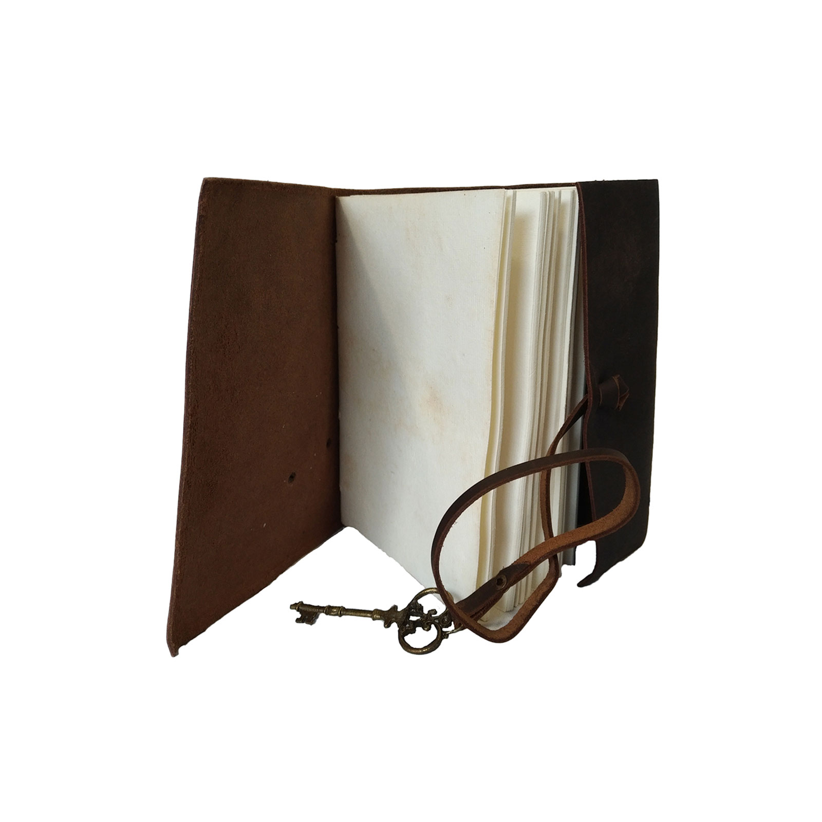 Genuine Leather Notebook Diary Brown Schedule Journal Small Book